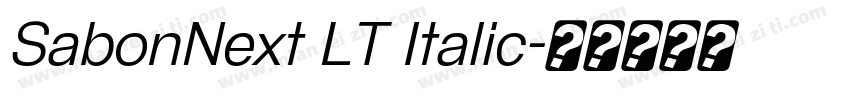 SabonNext LT Italic字体转换